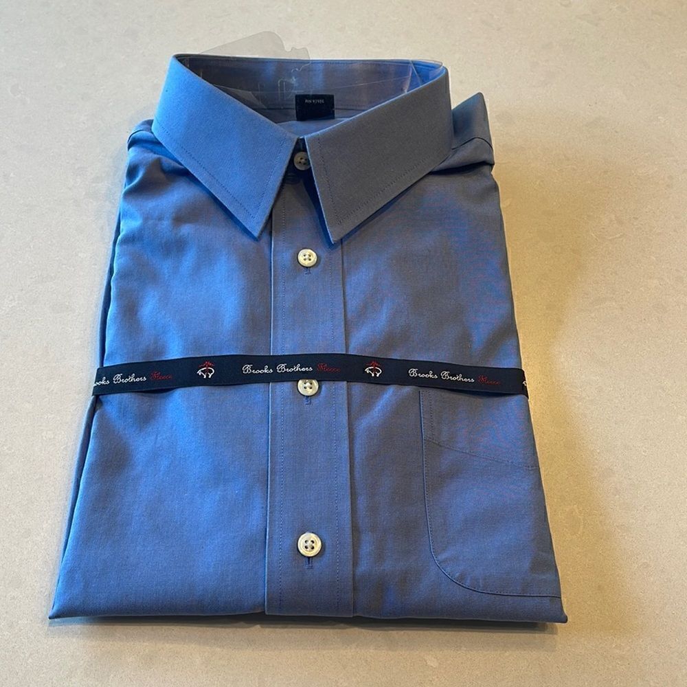 Brooks Brother mens size 20, new with tags. Long sleeve, style 00024331.